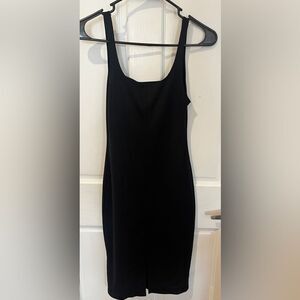 ZARA Trafaluc Black Square Neck Tank Dress Size Small